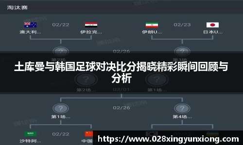 土库曼与韩国足球对决比分揭晓精彩瞬间回顾与分析